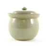 Handmade Stoneware Fermenting Crock in Green 2 litre