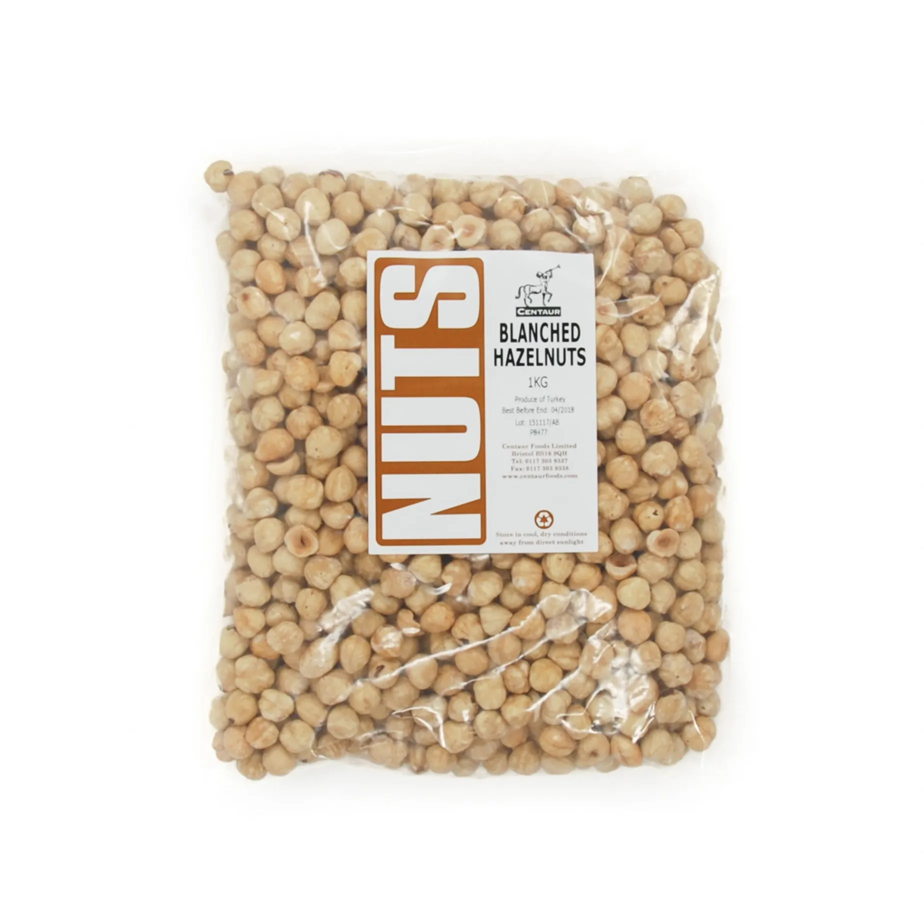 Hazelnuts, roasted and blanched 1kg