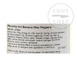 Hot Banana Wax Peppers, 473g