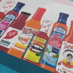 Hot Sauce Cabinet Tea Towel
