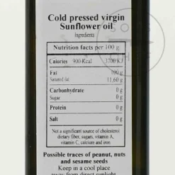 Huilerie Beaujolaise Organic Sunflower Oil, Cold Pressed, 250ml