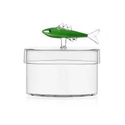 Ichendorf Milano Green Sardine Snack Jar with Lid, 12cm