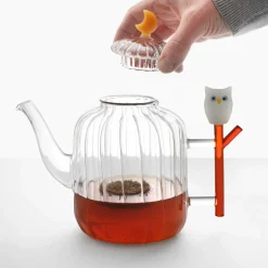 Ichendorf Milano Optic Owl & Moon Teapot, 1 Litre