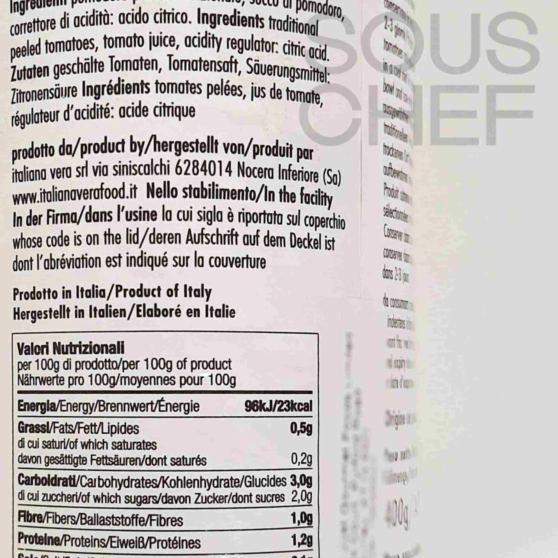 Italianavera Traditional Peeled Tomatoes in Botanical Tin, 400g