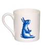 Jimbob Art Blue Rabbit with Macaroons Mug, 300ml