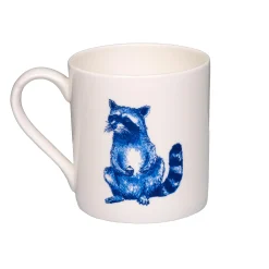 Jimbob Art Blue Raccoon with Cupcakes Mug, 300ml