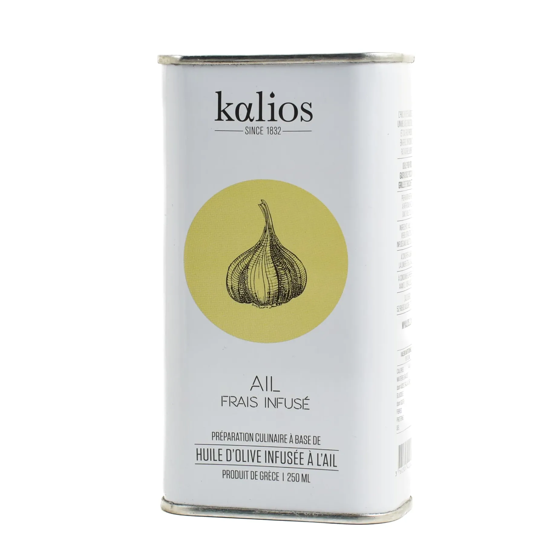 Kalios Garlic Infused Extra Virgin Olive Oil, 250ml