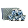 Kashiwa Blue Japanese Teacup Set