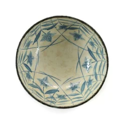 Kikyo Flower Ramen Bowl, 17cm dia x 9cm