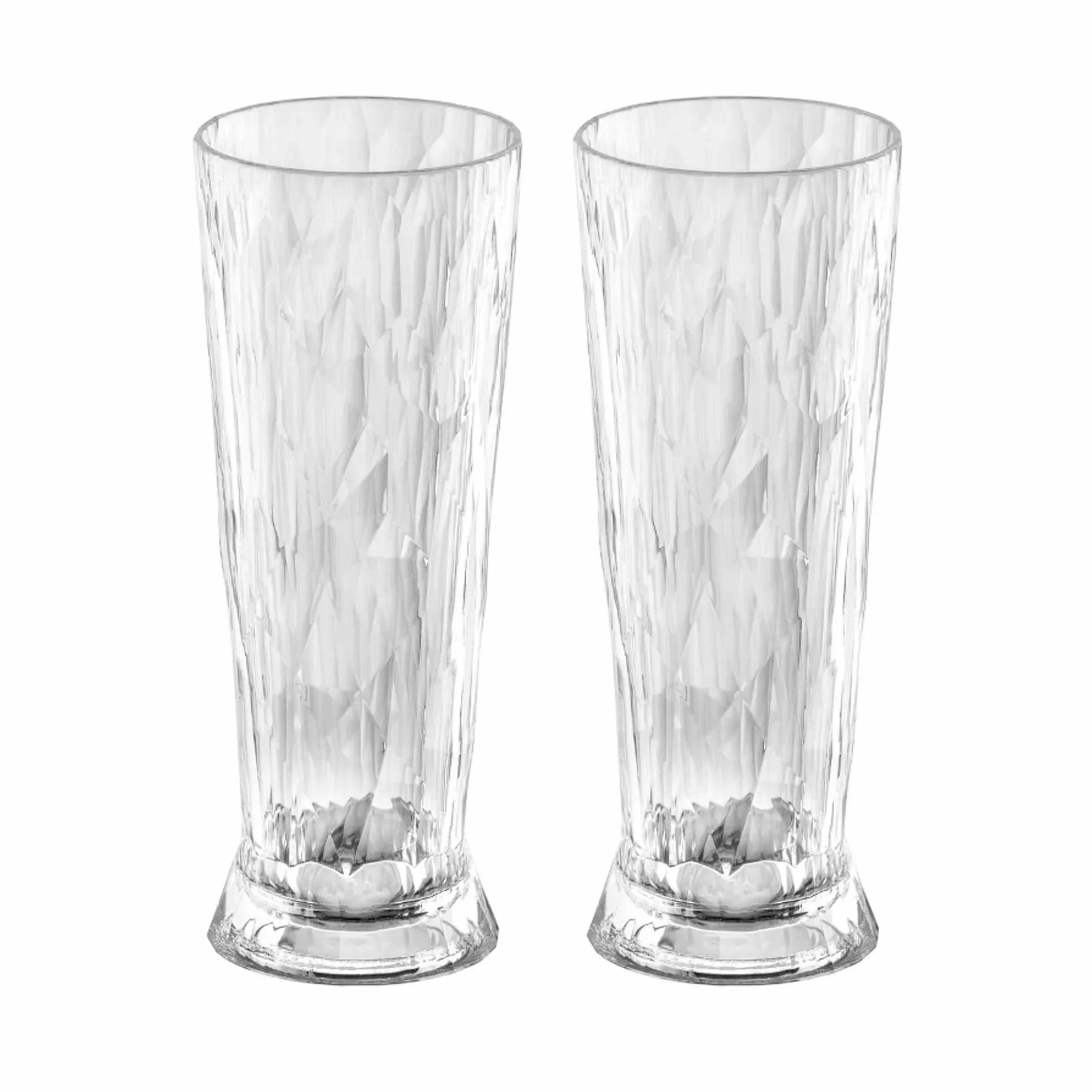 Koziol Large 'Unbreakable Glass' Beer Glasses, Set of 2