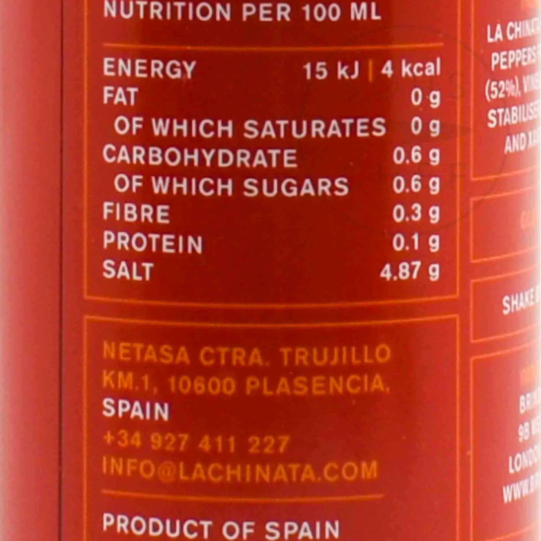 La Chinata Smoked Hot Sauce, 100ml