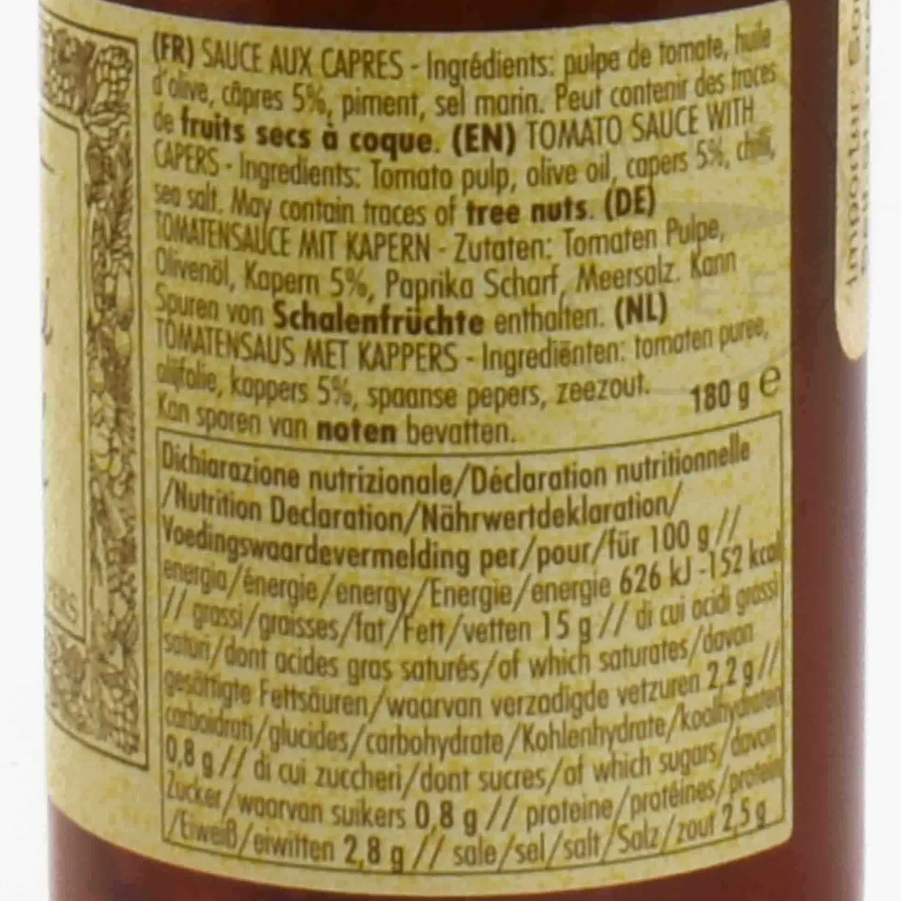 La Favorita Tomato Sauce With Capers, 180g