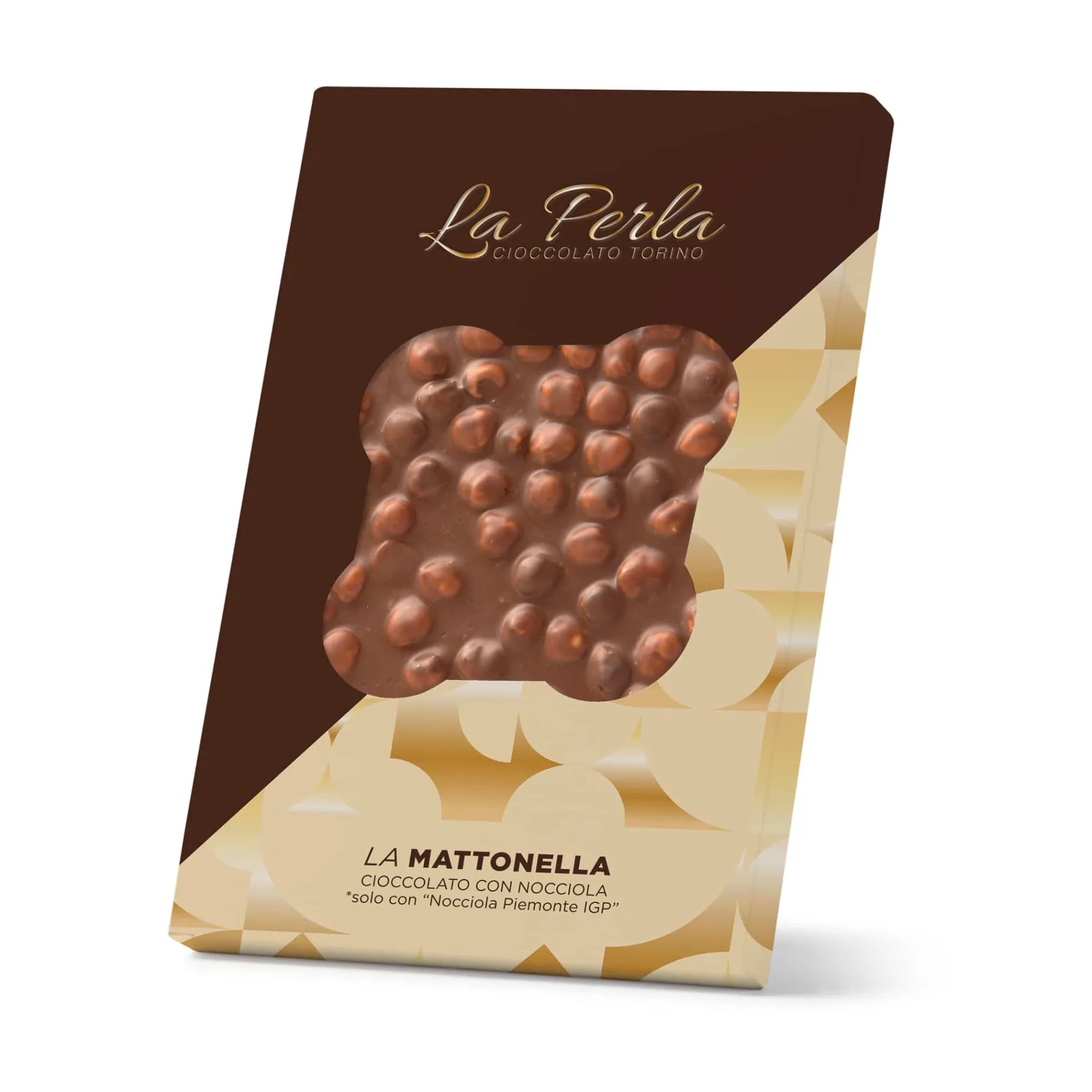 La Perla di Torino Milk Chocolate Slab with Whole Roasted Hazelnuts, 450g