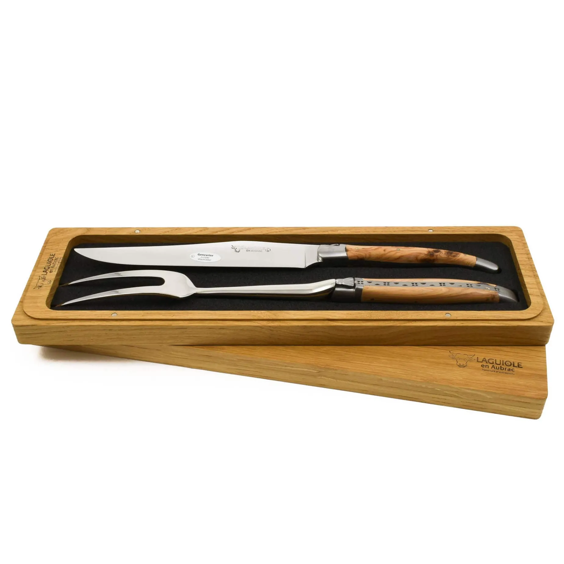 Laguiole en Aubrac Carving Set, Juniper