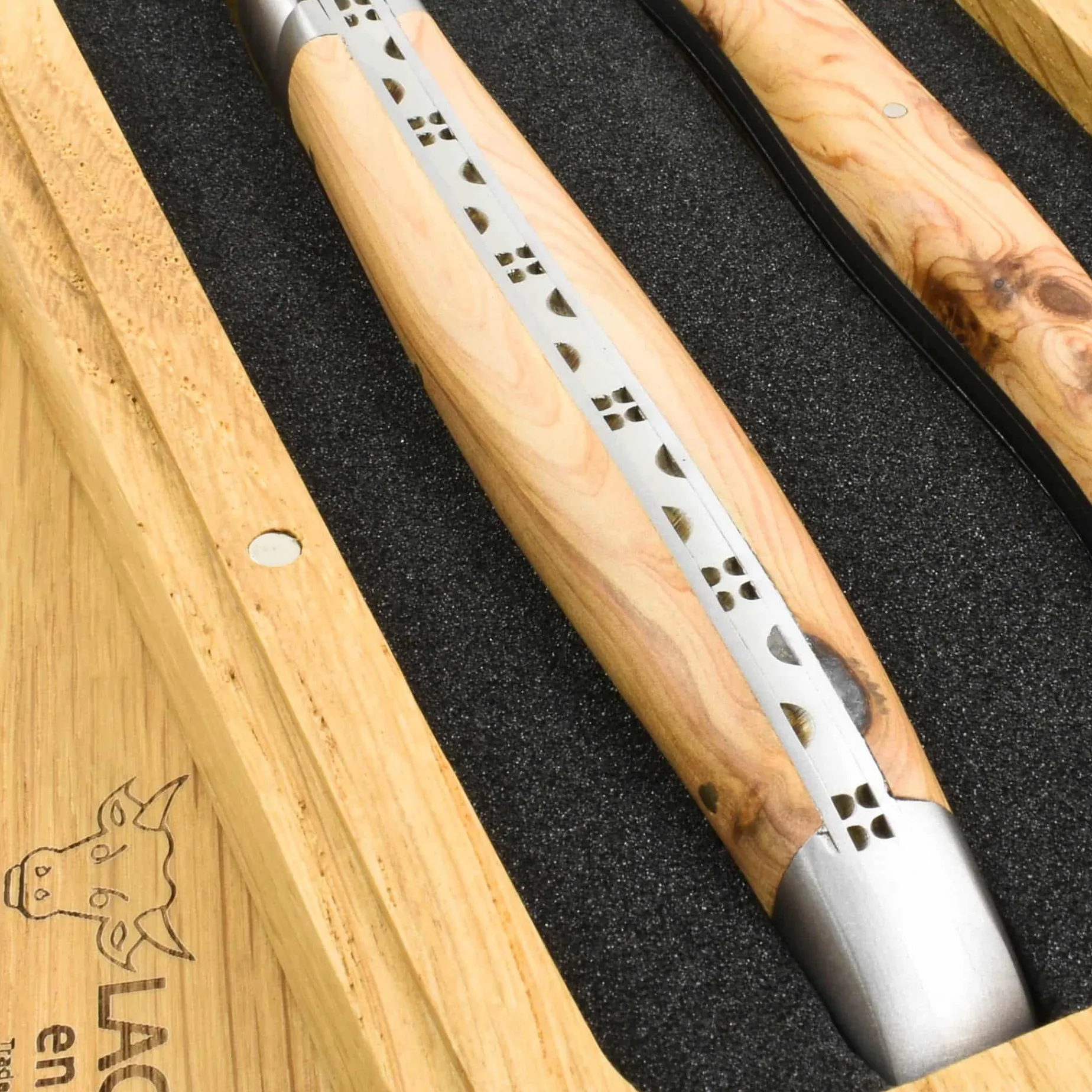 Laguiole en Aubrac Carving Set, Juniper