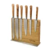 Laguiole en Aubrac Classic Knife Block of 6 Kitchen Knives, Juniper