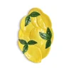 Lemon Ceramic Side Plate, 28.5cm