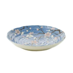 Light Blue Sakura Blossom Side Plate