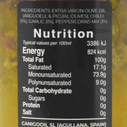 Llagrimes del Canigo Chilli, Garlic & Pepper Infused Olive Oil, 250ml