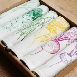Lottie Day Garden Veg Mixed Design Napkins Box of 6