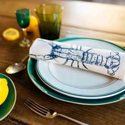 Lottie Day Seafood Design Napkins, Box of 6