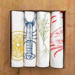 Lottie Day Set of 4 Seafood Napkins
