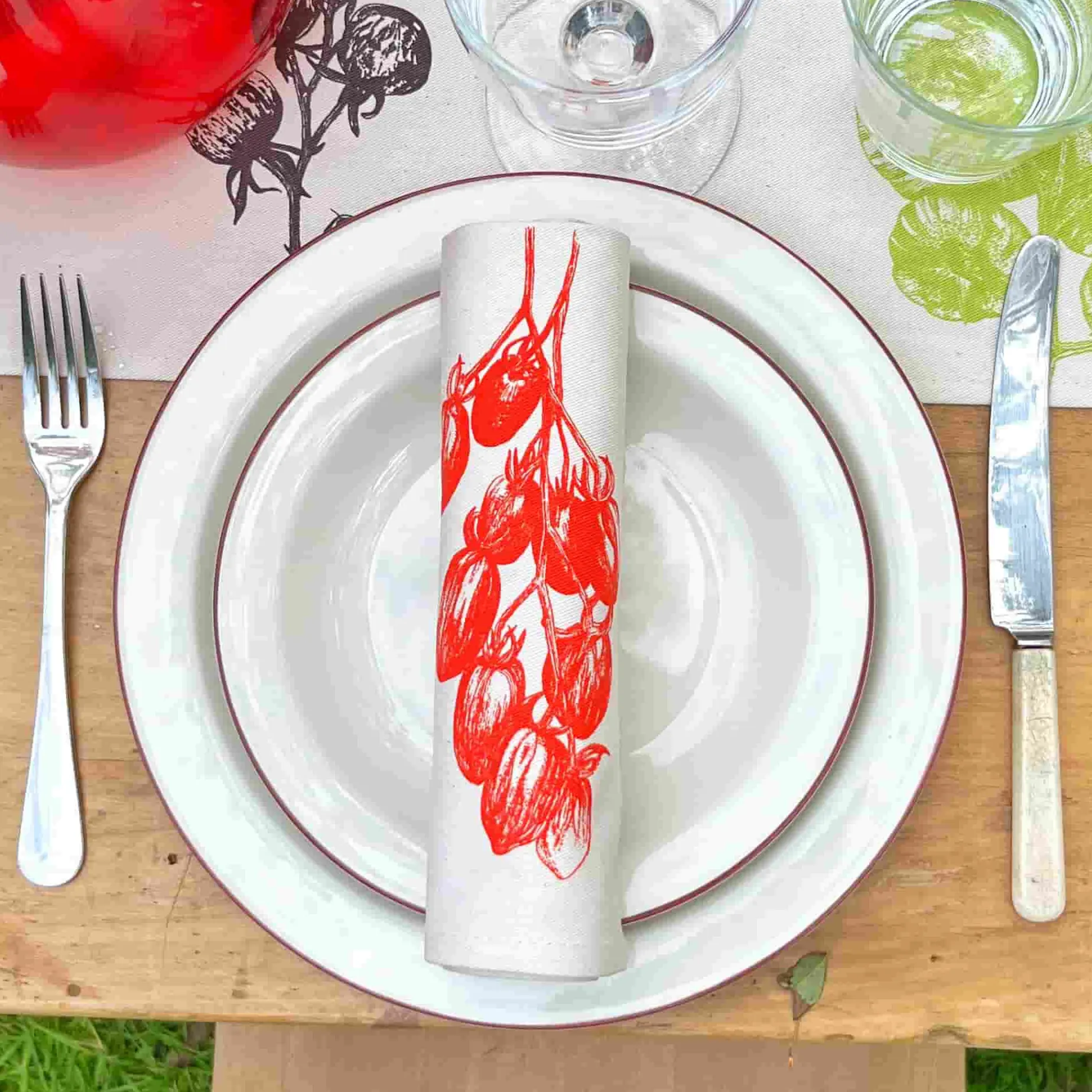 Lottie Day Set of 6 Tomato Napkins