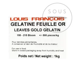 Louis Francois Gelatine Sheets, 1kg