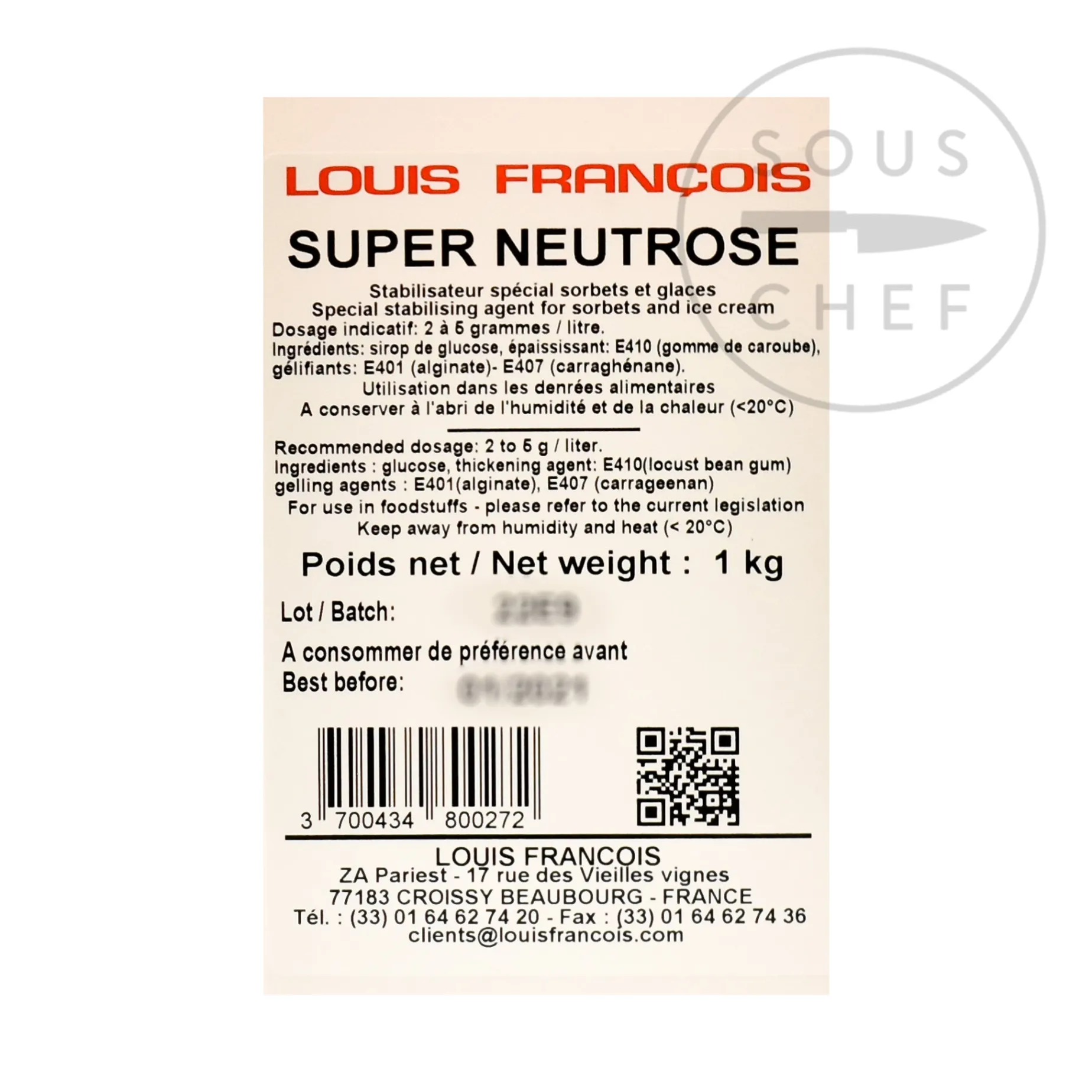 Louis Francois Super Neutrose Gallia, 1kg