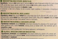 Maison Bremond Bruschettina With Olive Oil, Garlic & Basil, 80g