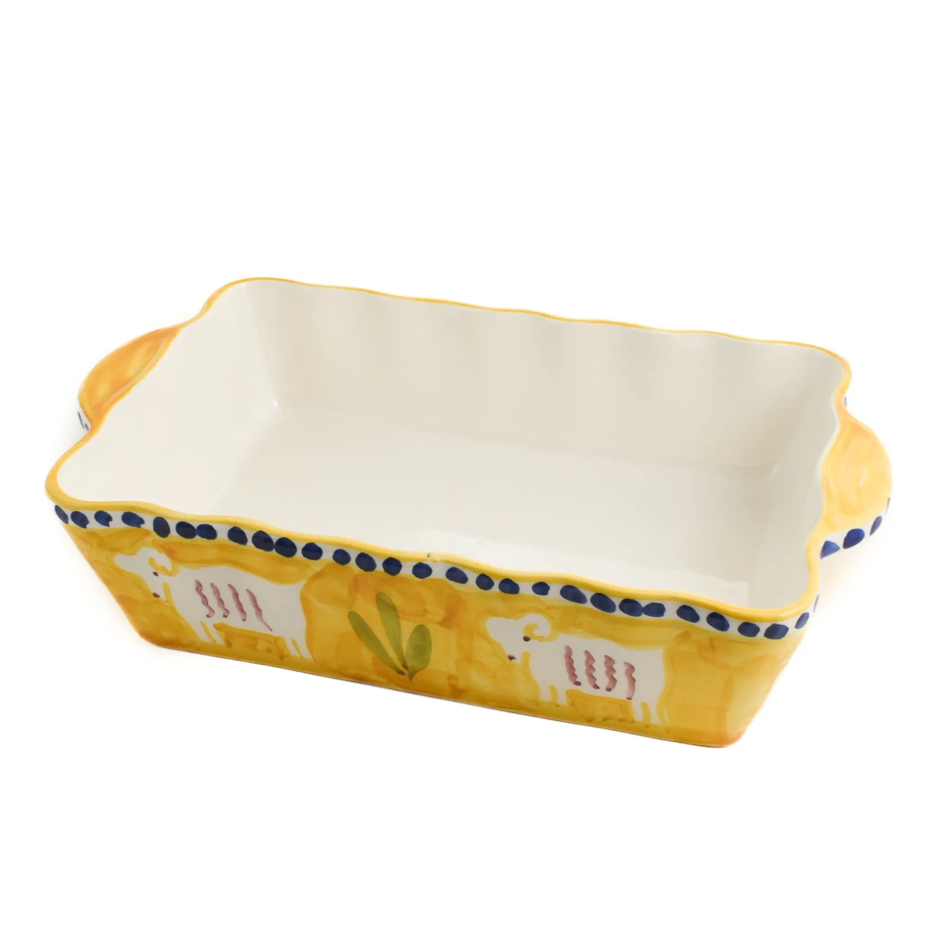 Materia Gallina Yellow Goat Rectangular Roasting Dish