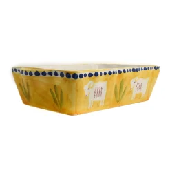 Materia Gallina Yellow Goat Rectangular Roasting Dish