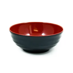 Melamine Red & Black Ramen Bowl, 19.5cm