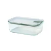 Mepal Easyclip Glass Food Storage Container, Nordic Sage