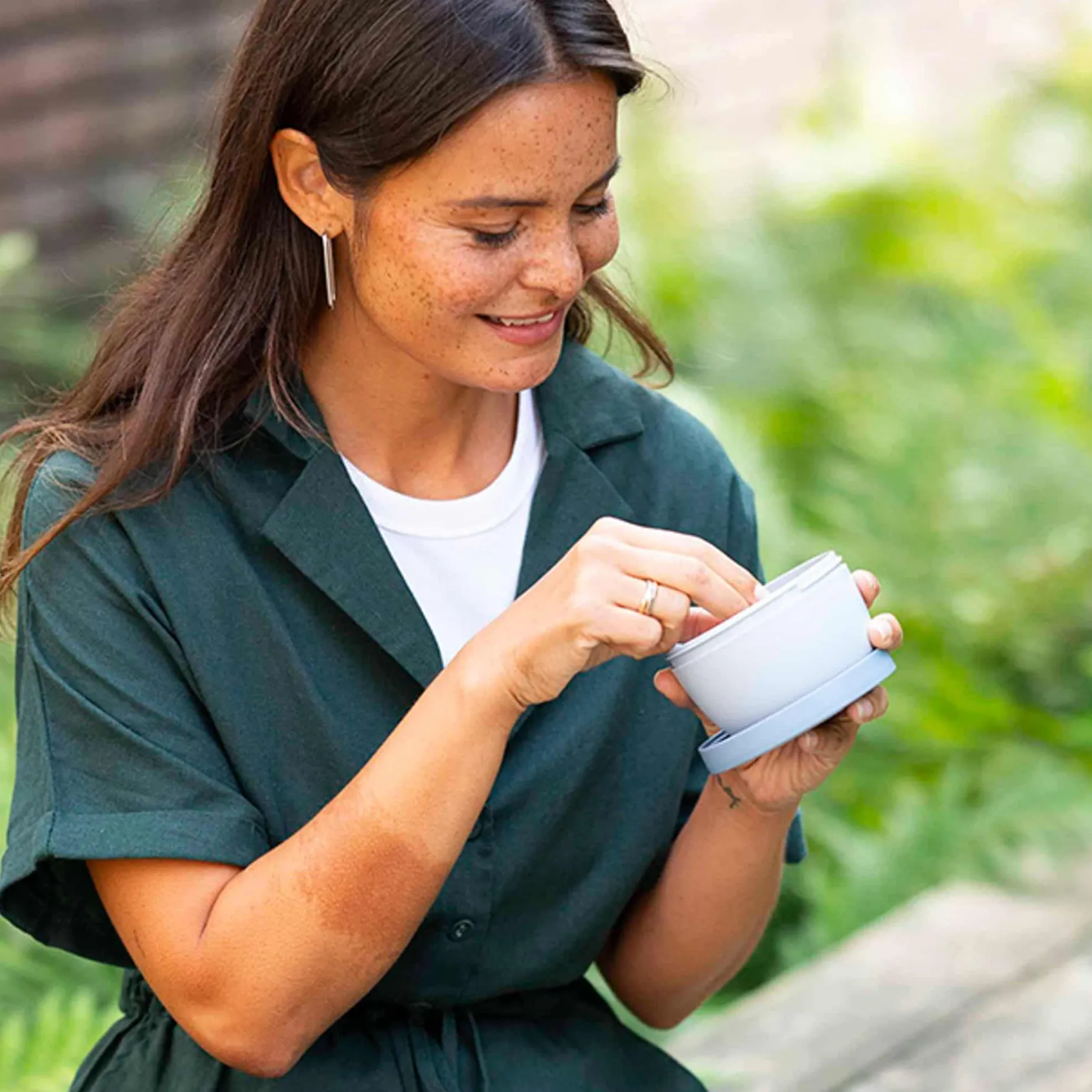 Mepal Ellipse Snack Pot, Nordic Sage