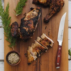 Messermeister Avanta Pakkawood 4 Piece Steak Knife Set, Brown