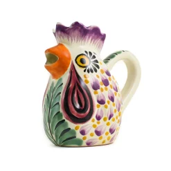 Mexican Hand Painted Rooster Milk Jug