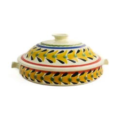 Mexican Hand Painted Rooster Tortilla Warmer, 22cm