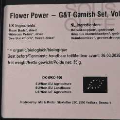 Mill & Mortar Gin Botanicals Garnish Set - Flower Power