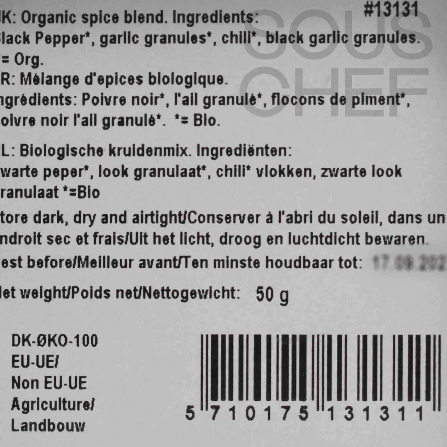 Mill & Mortar Organic Double Garlic Pepper, 50g