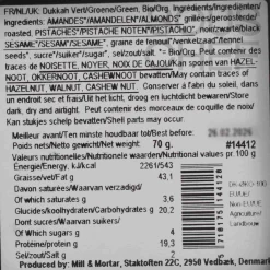 Mill & Mortar Organic Green Dukkah, 70g