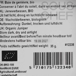 Mill & Mortar Organic Juniper, 35g