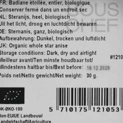 Mill & Mortar Organic Star Anise, 30g