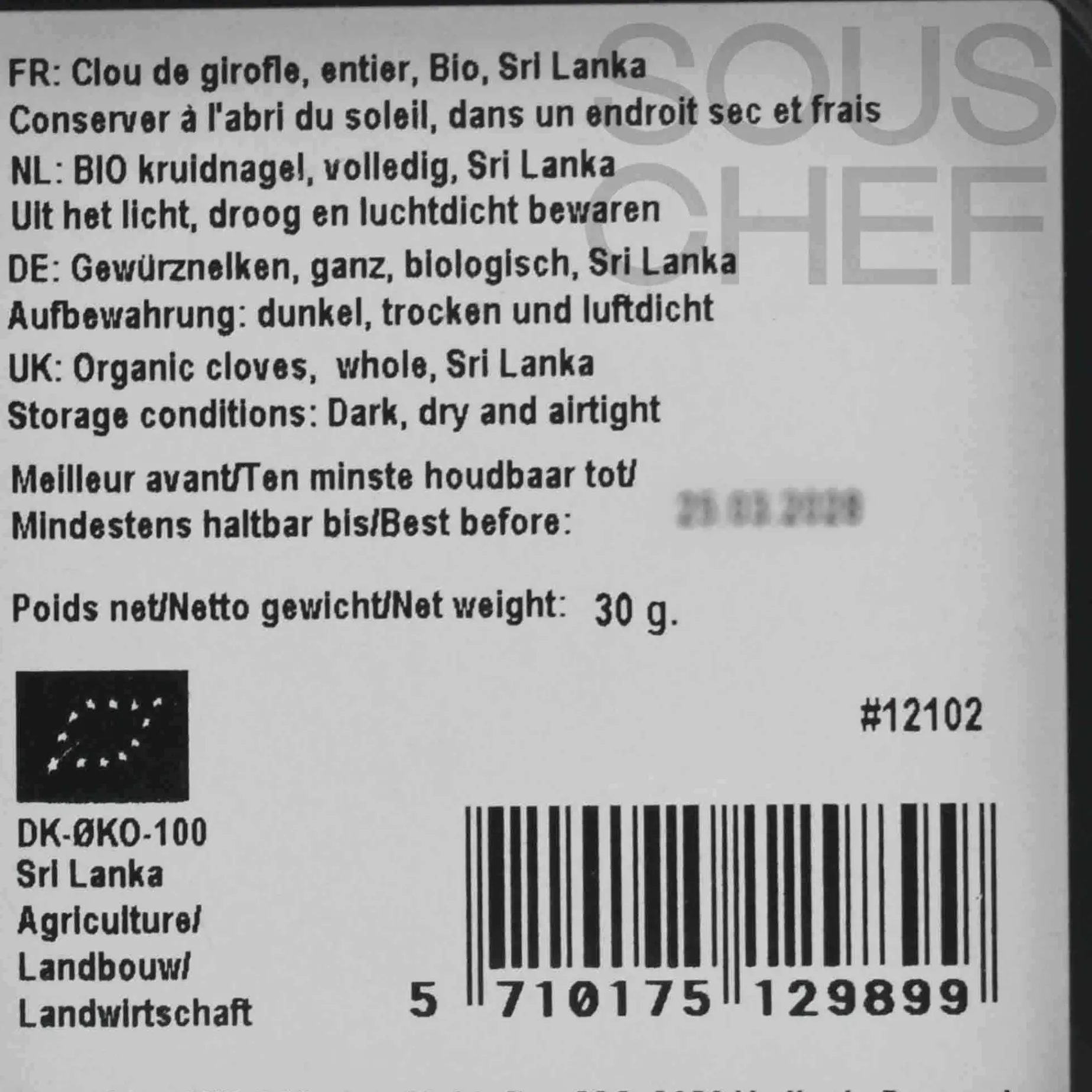 Mill & Mortar Organic Whole Cloves, 35g