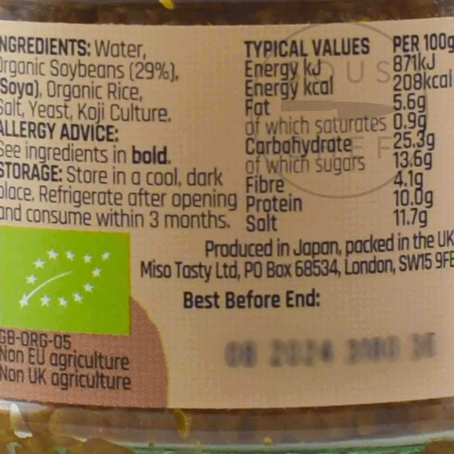 Miso Tasty Organic Red Miso Paste, 200g