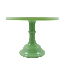 Mosser Glass Jade Milk Glass Cake Stand