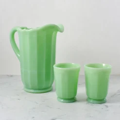 Mosser Glass Jade Milk Glass Pitcher