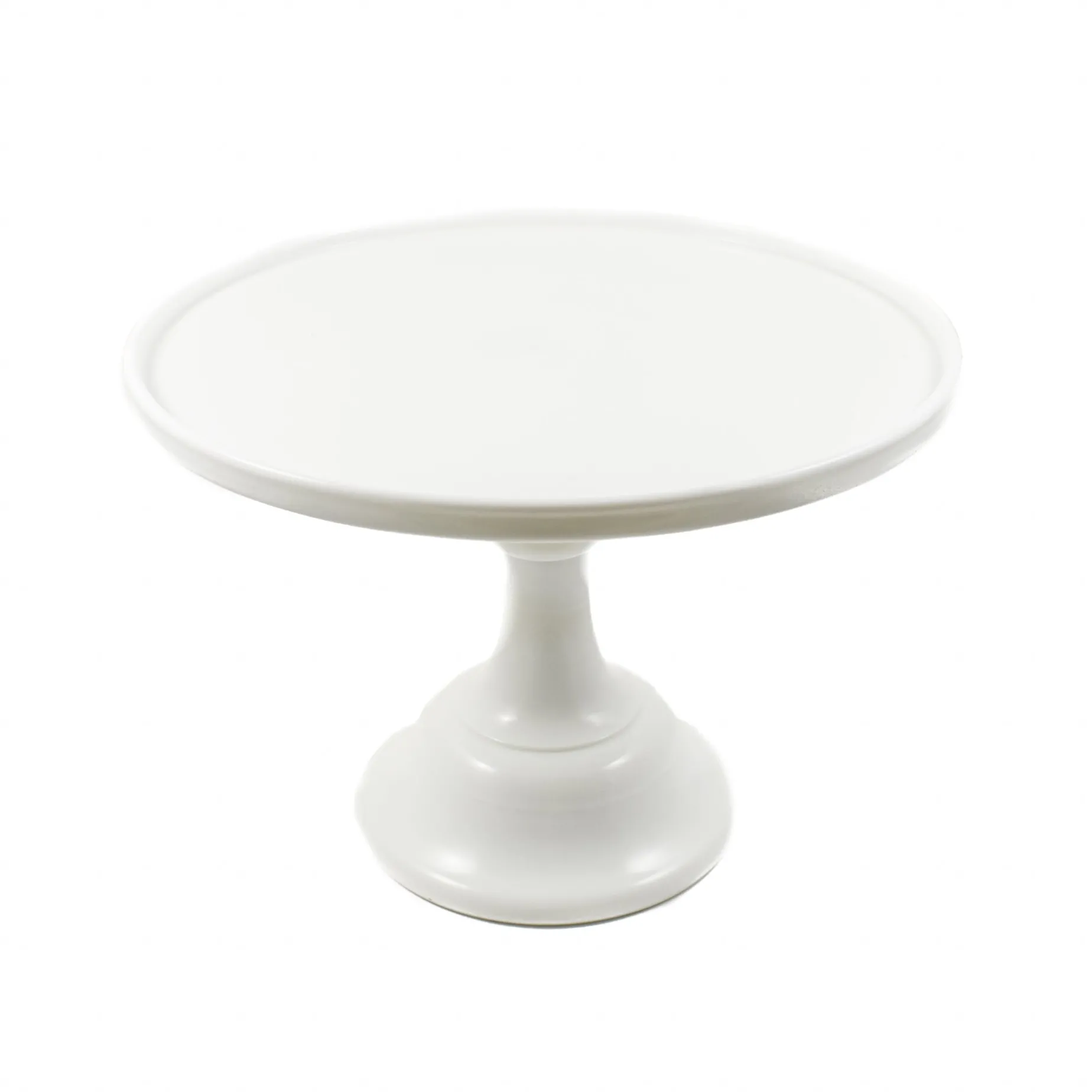 Mosser Glass White Milk Glass Cake Stand