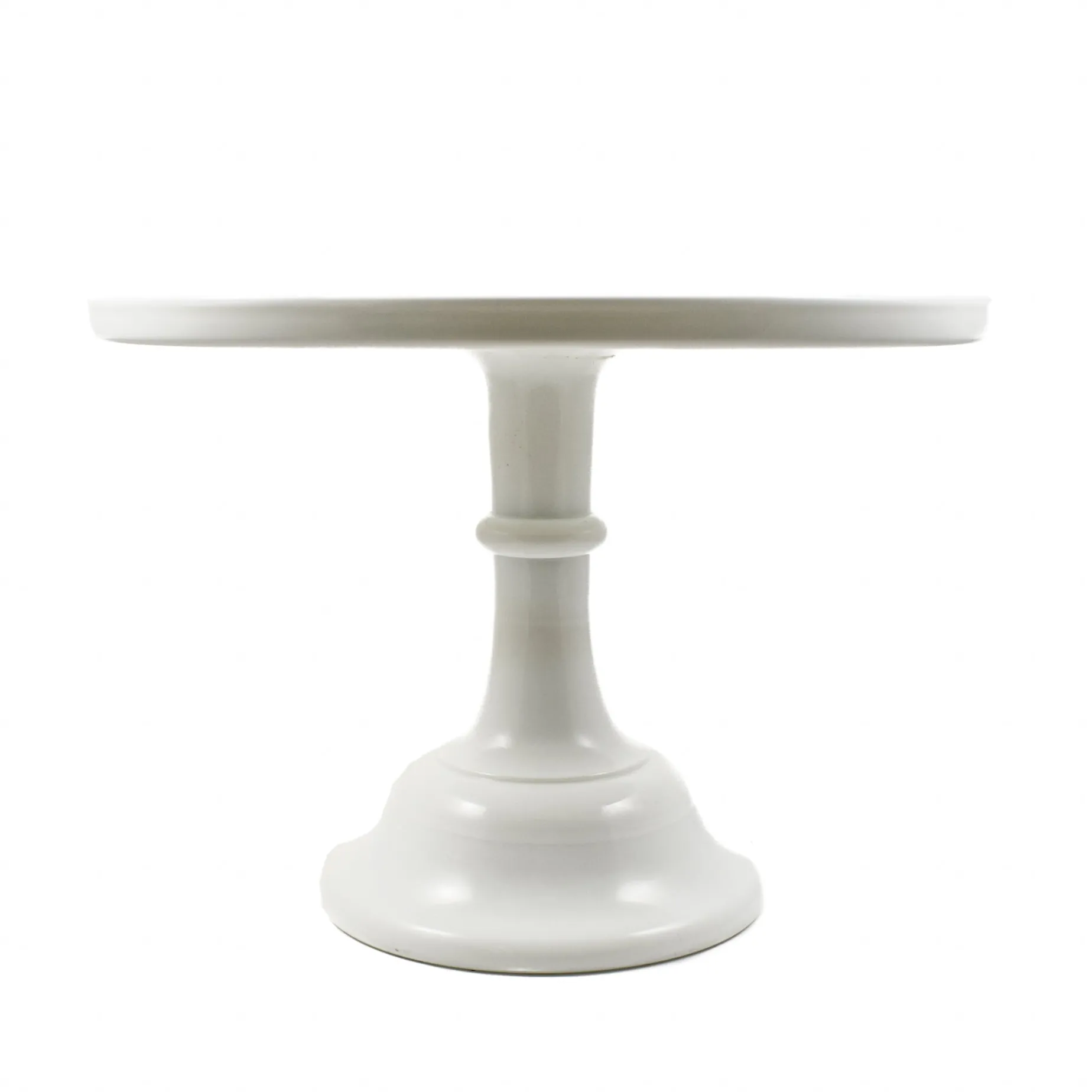 Mosser Glass White Milk Glass Cake Stand