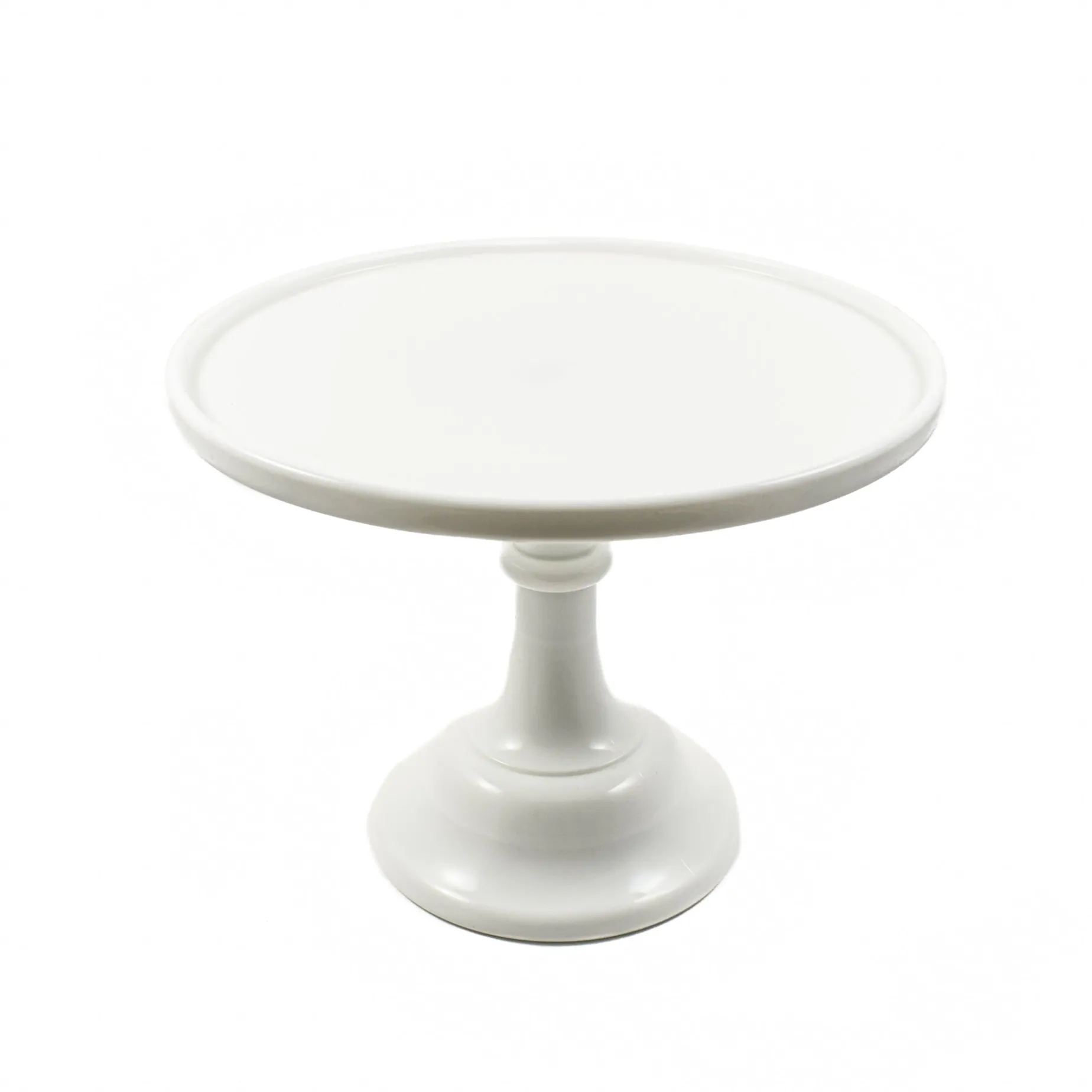 Mosser Glass White Milk Glass Cake Stand